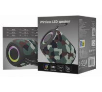 Skaļrunis Gembird Bluetooth LED Speaker SPK-BT-LED-05-CM Camo