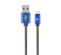 Gembird USB Male - USB Type C Male Premium denim 1m Blue