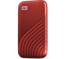 Ārējais SSD disks Western Digital My Passport SSD 1TB Red