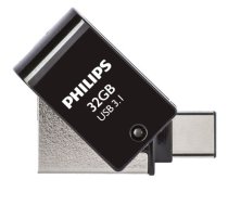PHILIPS USB 3.1 / USB-C Flash Drive Midnight black 32GB, FM32DC152B