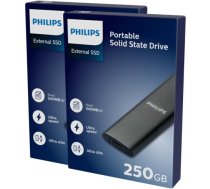 Philips External SSD 250GB Ultra speed Space grey, FM25SS030P/00