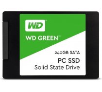 SSD|WESTERN DIGITAL|Green|240GB|SATA 3.0|TLC|Read speed 545 MBytes/sec|2,5''|MTBF 1000000 hours|WDS240G2G0A