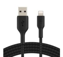 USB kabelis Belkin Boost Charge Braided USB-A to Lightning 1.0m black