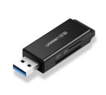 Atmiņas karte reader Ugreen CM104 USB-A 3.0 to TF/SD (40752) black