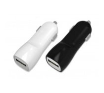 Auto lādētājs Tellos with USB connector (dual) (1A+2A) white