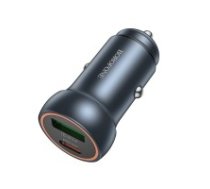 Auto lādētājs Borofone BZ32A USB-C/USB-A 30W grey