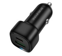 Auto lādētājs Borofone BZ34B 38W USB-C/USB-A black