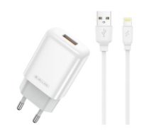 Lādētājs Jellico EU01 2.4A USB + Lightning white