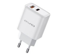 Lādētājs Awei PD81-EU 22.5W USB-A/USB-C white