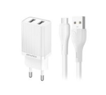 Lādētājs Awei C15-EU 10W 2xUSB-A white