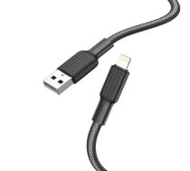 Cable USB A to Lightning Hoco 2,4A 1 m X69 black white