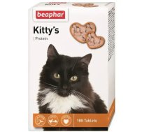 Vitamīni kaķiem - Beaphar KITTY'S + Protein (Fish), 180tab.