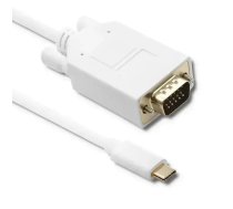 Qoltec USB 3.1 typ C male/ VGA male cable| FULL HD | Alternate mode | 1m