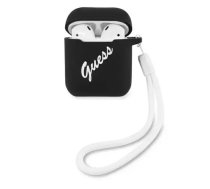 GUACA2LSVSBW Guess Vintage Silicone Case for Airpods 1|2 Black