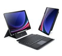 DUX DUCIS case DK foldable with Wireless Keyboard with backlight for SAMSUNG Tab S10 Plus/S9 Plus/S9 FE Plus black