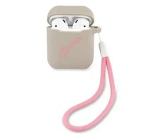 GUACA2LSVSGP Guess Vintage Silicone Case for Airpods 1|2 Grey