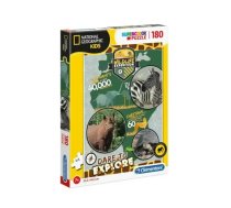 Clementoni, National Geographic Kids, Wildlife Expedition, Puzzle, Unisex, 7+ years, 180 pcs