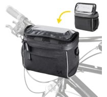 Wozinsky Handlebar Bag Bike Shoulder Bag Black (WBHBB-01)