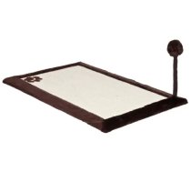 Nagu asināmais : Trixie Scratching mat with plush border, 70 × 45 cm, dark brown