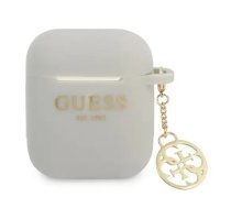 Guess 4G Charms Silicone Case for Airpods 1|2 Grey