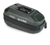 WILDMAN traveling bag under bike saddle with zipper 0,8L GD700 green