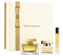The One Gift Set EDP 75 ml, hair spray 30 ml, and EDP miniature 10 ml.
