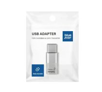 Adapter Micro USB to Type C Blue Star - white