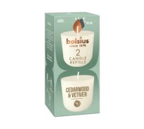 Sveces Clean Light uzpildes sveces 2 gab. cedarwood & vetiver