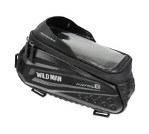 WILDMAN traveling bag for bike frame with zipper 1,2L (4 "- 7") ES10 black
