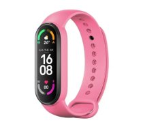 Silicone strap for XIAOMI Mi Band 5 / 6 / 7 pink (37)