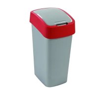 Atkritumu spainis Flip Bin 45L sudraba/sarkana