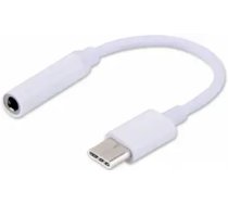 Adapteris Savio USB Type Male - 3.5mm Female White