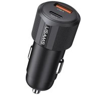 USAMS YT Series CC283 automašīnas lādētājs | 60W | USB-A, USB-C | melns