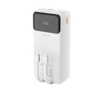 Dudao K15Max ārējais akumulators (powerbank) | 30 000 mAh | 22.5W | PD | USB-C, Lightning | balts