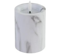 Svece LED 7.5x12cm, marmora efektu