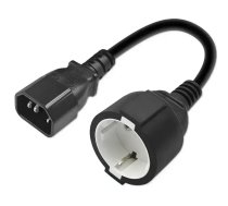 Qoltec Adapter IEC 320 C14/ SCHUKO 0.15M | 3x1.5mm2
