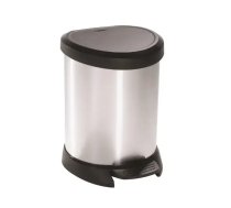 Pedāļspainis metalizēts Deco Bin 5L (sudraba)