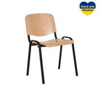 Krēsls NOWY STYL ISO BLACK WOOD no finiera, krāsa- dizskābardis