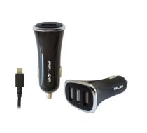 BELINE automašīnas lādētājs | 20W | USB-A, Lightning | ar Lightning vadu komplektā | melns