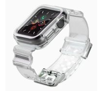 Silicone Band Strap Bracelet Case Strap Light Set for Apple Watch 40mm - Black