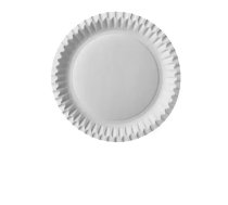 Vienreizējie papīra šķīvji PAPSTAR balti, apaļi, D 23cm, 100.gab