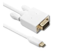 Qoltec USB 3.1 type C male/ VGA male cable| FULL HD | Alternate mode | 2m