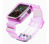 Silicone Band Strap Bracelet Case Strap Light Set for Apple Watch 38mm - Red
