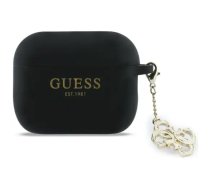 Case Guess Silicone 4G Charm for AirPods Pro 3 black