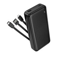 Borofone Power Bank 20000mAh BJ79A Clever - USB - with Type C and Lightning cables black