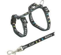 Krūšu siksna ar pavadu kaķiem - Trixie Kitten harness with lead, nylon, 21–33 cm/8 mm, 1.20 m