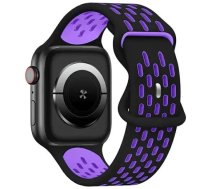 Beline pasek Apple Watch New Sport Silicone 42|44|45|49mm czarno-fioletowy black|purple box