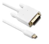 Qoltec DisplayPort Alternate mode | USB 3.1 type C male | DVI male | 4K | 2m