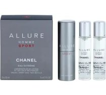 Chanel Allure Homme Sport Eau Extreme eau de toilette for men 3x20 ml refillable