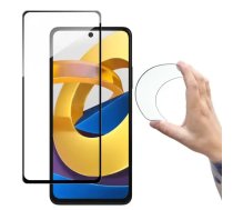 Wozinsky Full Cover Flexi Nano Glass Film Tempered Glass With Frame Xiaomi Poco M4 Pro 5G Transparent